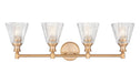 Z-Lite - 7704-4V-MGLD - Four Light Vanity - Auden - Modern Gold