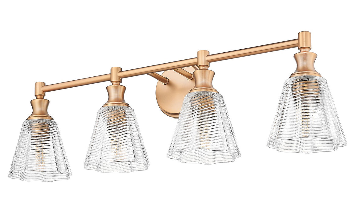 Z-Lite - 7704-4V-MGLD - Four Light Vanity - Auden - Modern Gold