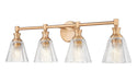 Z-Lite - 7704-4V-MGLD - Four Light Vanity - Auden - Modern Gold