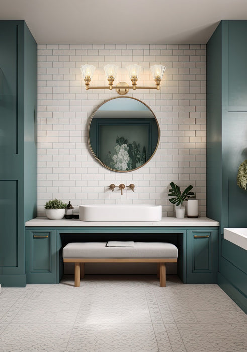 Z-Lite - 7704-4V-MGLD - Four Light Vanity - Auden - Modern Gold