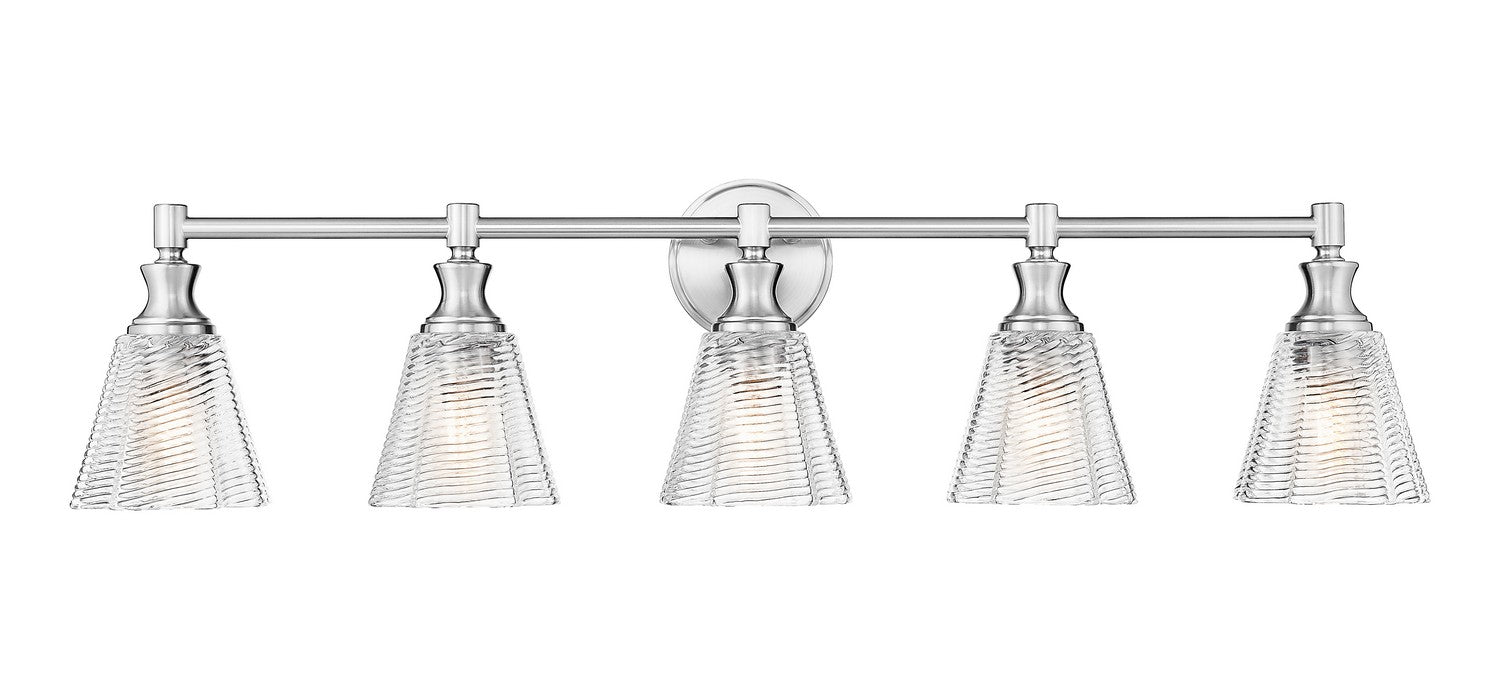Z-Lite - 7704-5V-BN - Five Light Vanity - Auden - Brushed Nickel