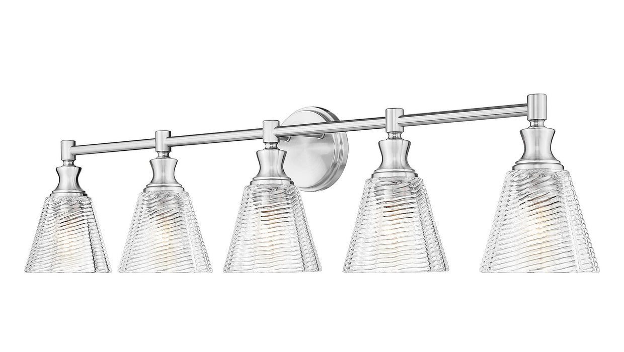 Z-Lite - 7704-5V-BN - Five Light Vanity - Auden - Brushed Nickel