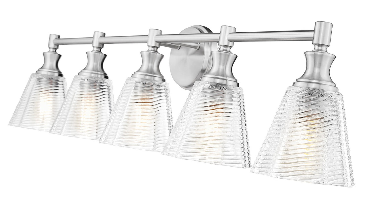 Z-Lite - 7704-5V-BN - Five Light Vanity - Auden - Brushed Nickel