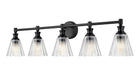 Z-Lite - 7704-5V-MB - Five Light Vanity - Auden - Matte Black