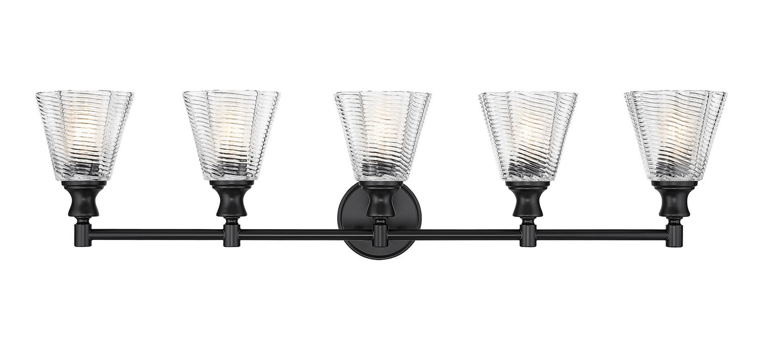Z-Lite - 7704-5V-MB - Five Light Vanity - Auden - Matte Black
