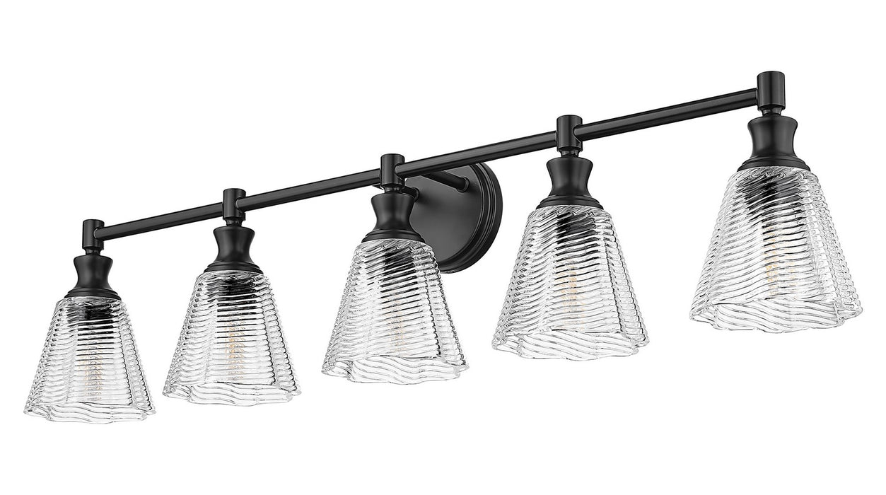 Z-Lite - 7704-5V-MB - Five Light Vanity - Auden - Matte Black