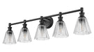 Z-Lite - 7704-5V-MB - Five Light Vanity - Auden - Matte Black
