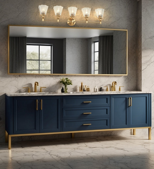 Z-Lite - 7704-5V-MGLD - Five Light Vanity - Auden - Modern Gold