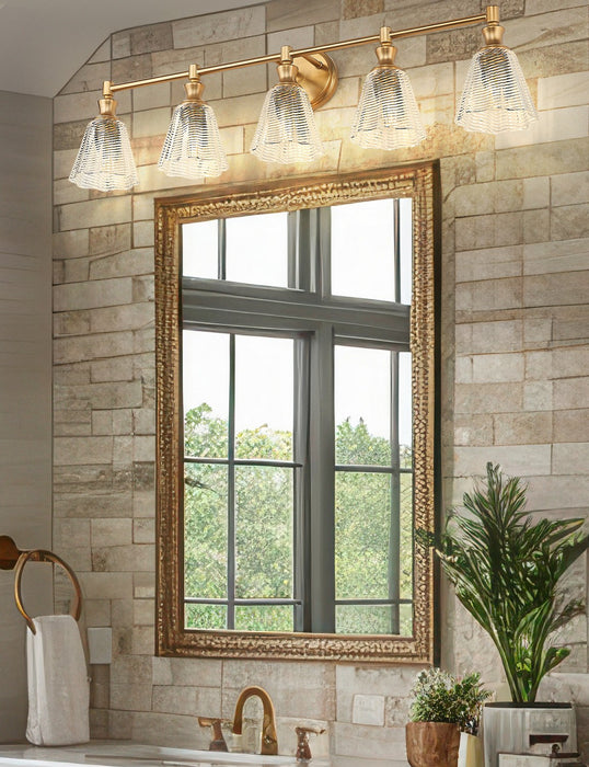Z-Lite - 7704-5V-MGLD - Five Light Vanity - Auden - Modern Gold