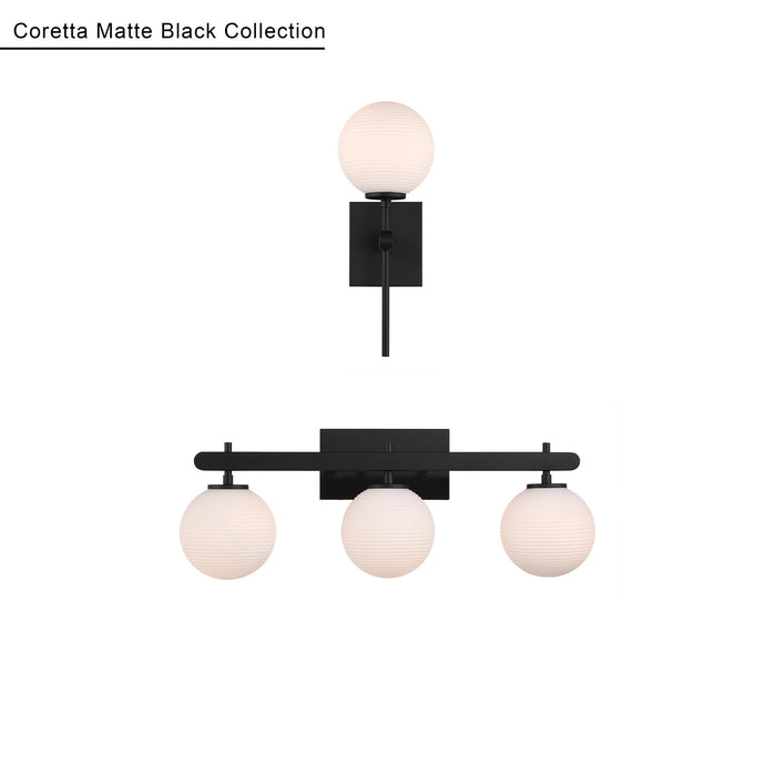 Millennium - 215101-MB - One Light Wall Sconce - Coretta - Matte Black