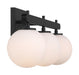 Millennium - 215103-MB - Three Light Vanity - Coretta - Matte Black