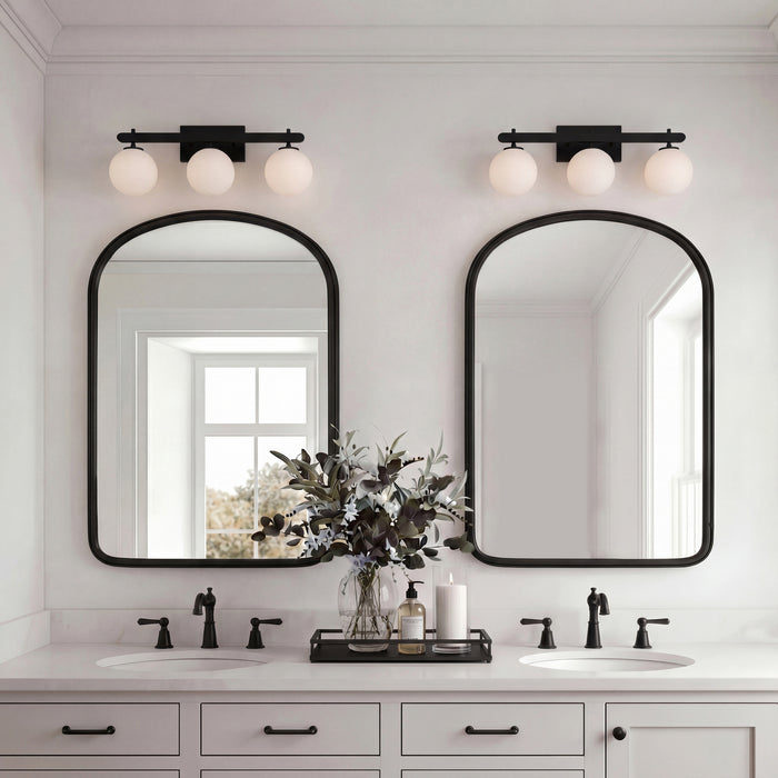 Millennium - 215103-MB - Three Light Vanity - Coretta - Matte Black