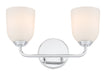 Millennium - 22302-CH - Two Light Vanity - Norah - Chrome