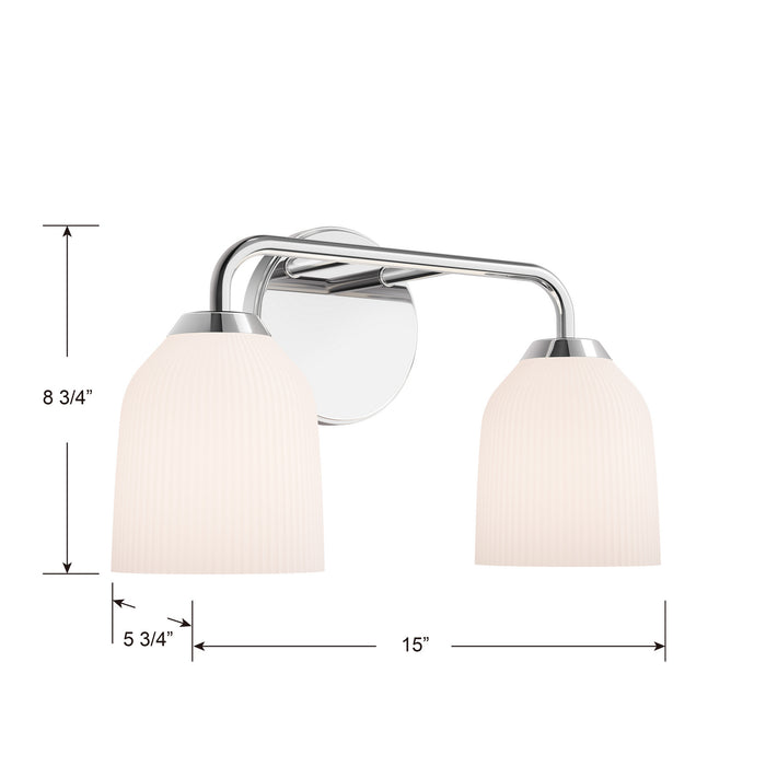 Millennium - 22302-CH - Two Light Vanity - Norah - Chrome