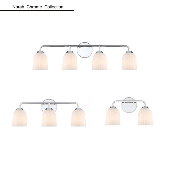 Millennium - 22302-CH - Two Light Vanity - Norah - Chrome