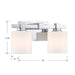 Millennium - 23102-CH - Two Light Vanity - Abelson - Chrome