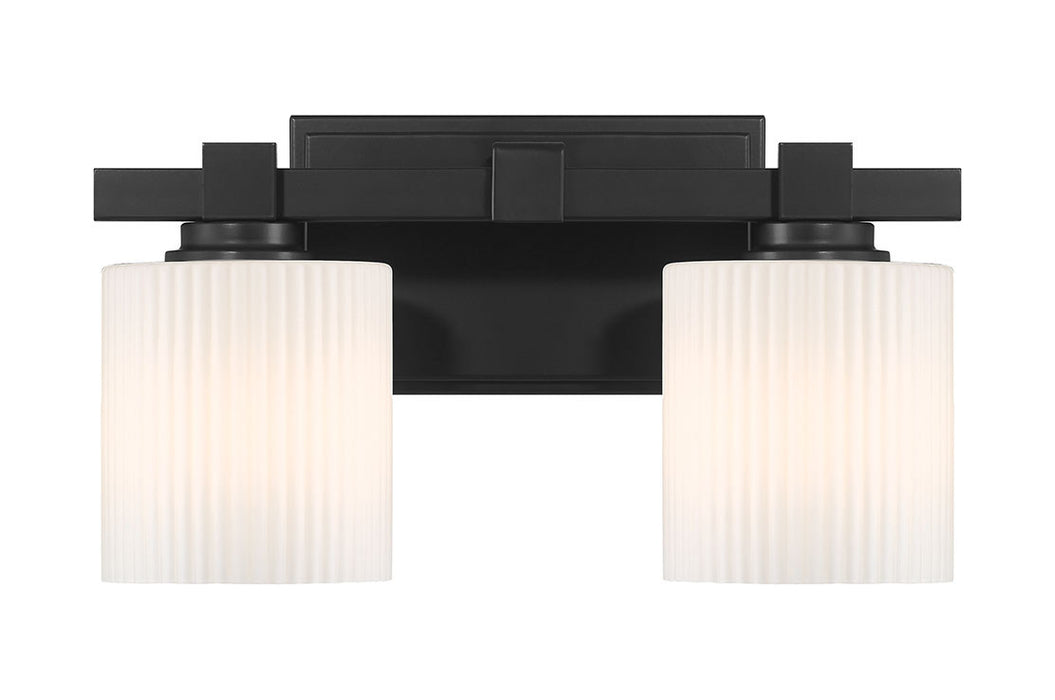 Millennium - 23102-MB - Two Light Vanity - Abelson - Matte Black