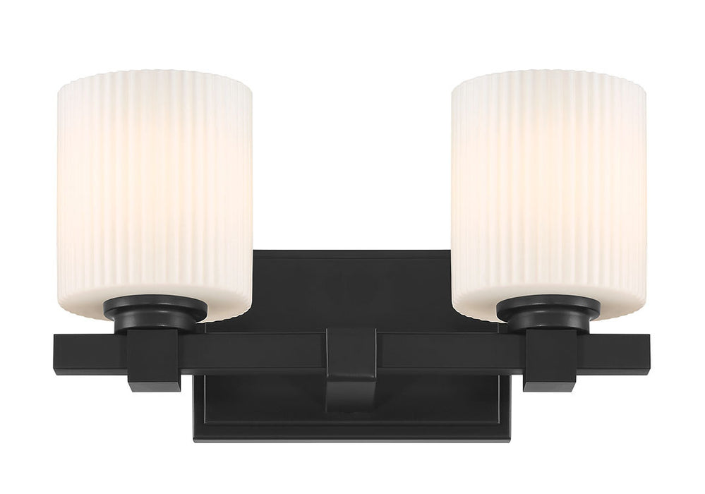 Millennium - 23102-MB - Two Light Vanity - Abelson - Matte Black