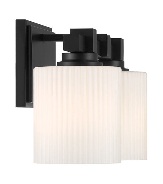 Millennium - 23102-MB - Two Light Vanity - Abelson - Matte Black
