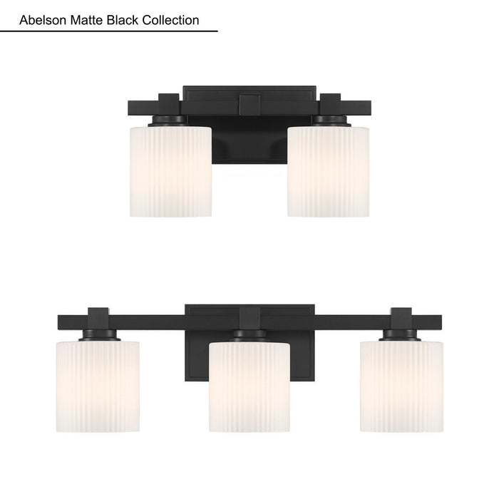 Millennium - 23102-MB - Two Light Vanity - Abelson - Matte Black