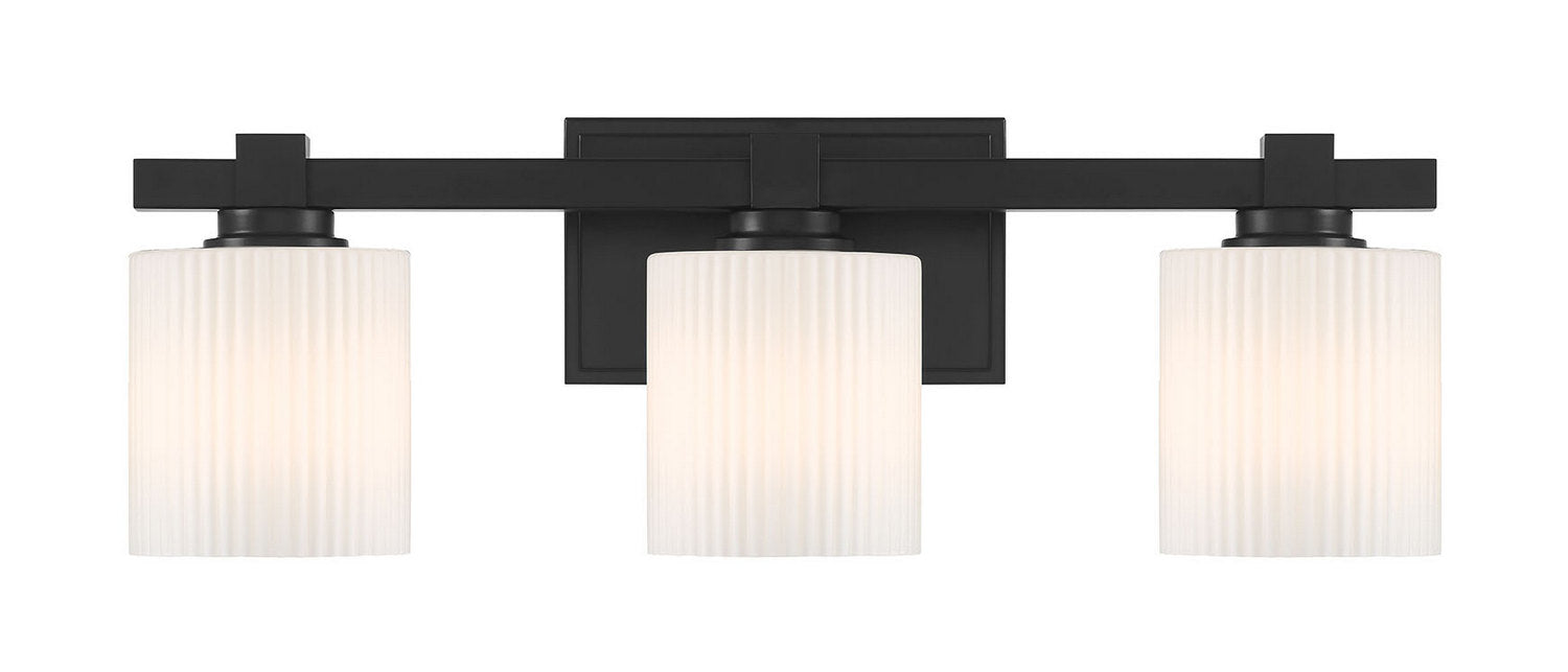 Millennium - 23103-MB - Three Light Vanity - Abelson - Matte Black
