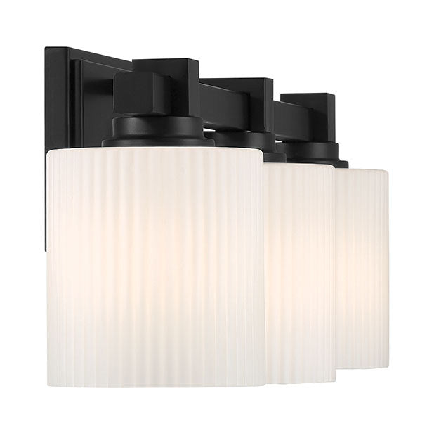 Millennium - 23103-MB - Three Light Vanity - Abelson - Matte Black