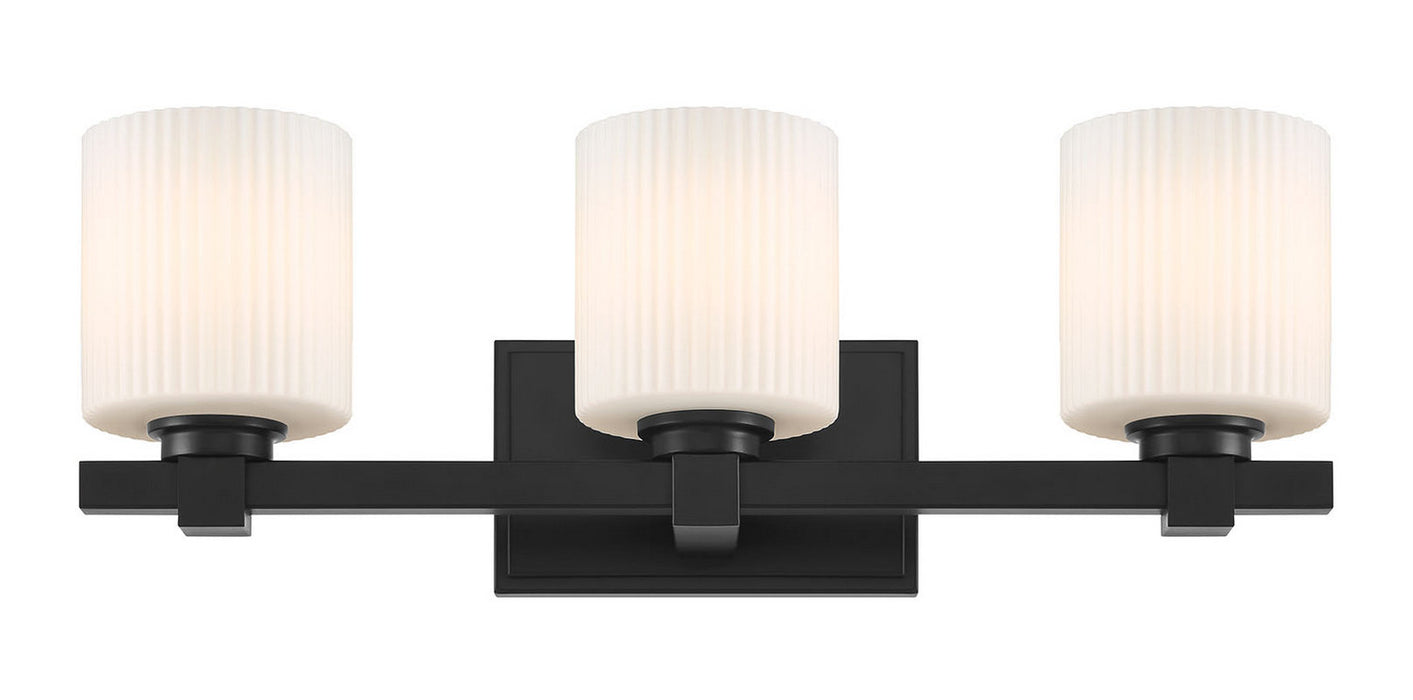 Millennium - 23103-MB - Three Light Vanity - Abelson - Matte Black