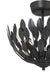 Millennium - 28304-MB - Four Light Semi-Flush Mount - Merylmint - Matte Black