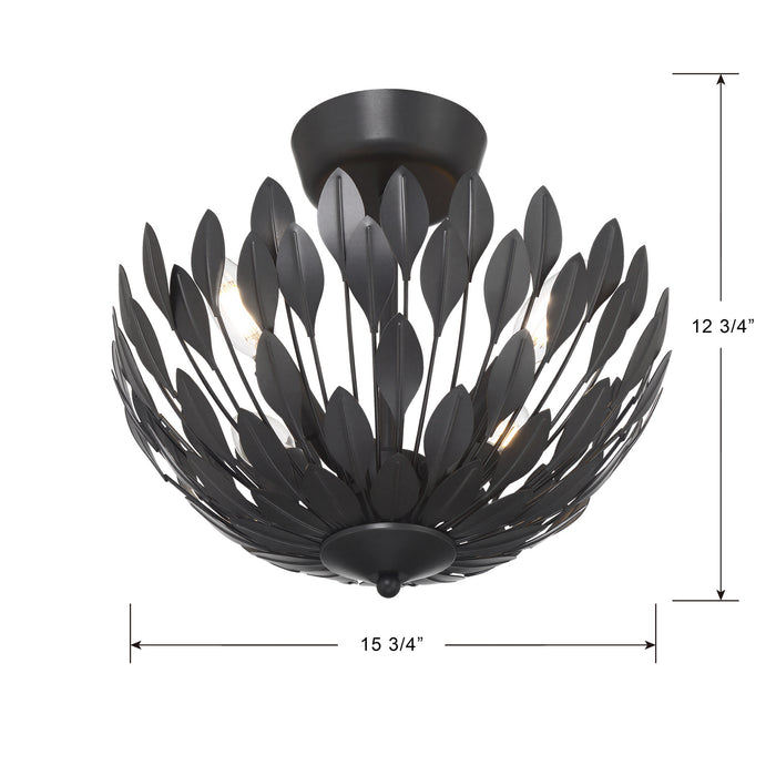 Millennium - 28304-MB - Four Light Semi-Flush Mount - Merylmint - Matte Black