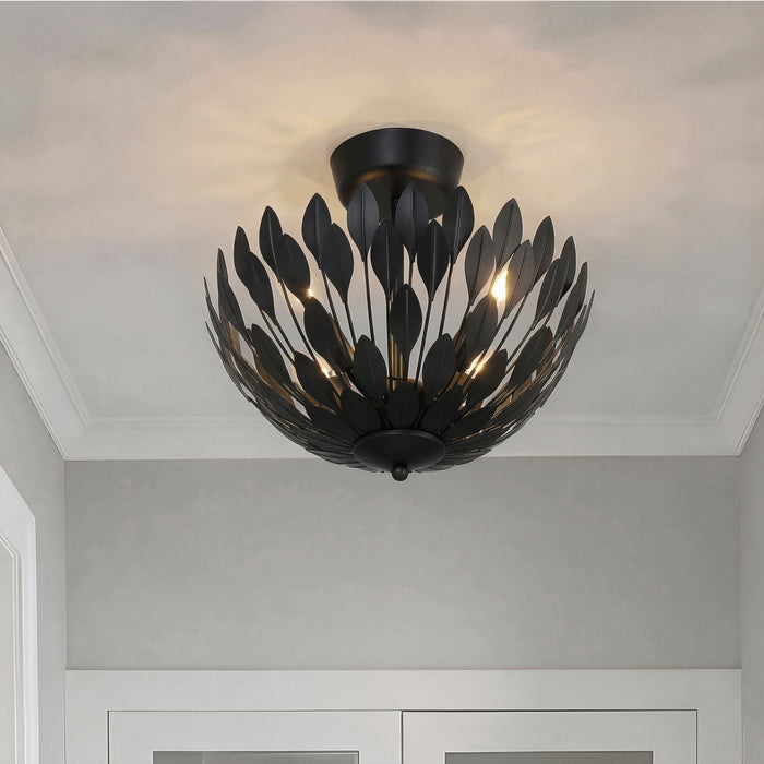 Millennium - 28304-MB - Four Light Semi-Flush Mount - Merylmint - Matte Black