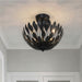 Millennium - 28304-MB - Four Light Semi-Flush Mount - Merylmint - Matte Black