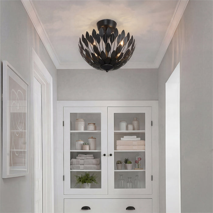 Millennium - 28304-MB - Four Light Semi-Flush Mount - Merylmint - Matte Black