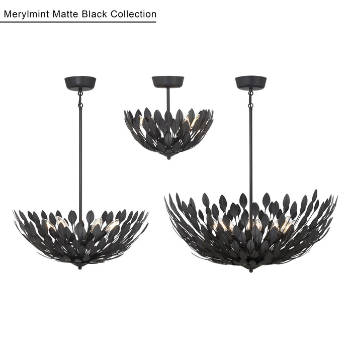 Millennium - 28304-MB - Four Light Semi-Flush Mount - Merylmint - Matte Black