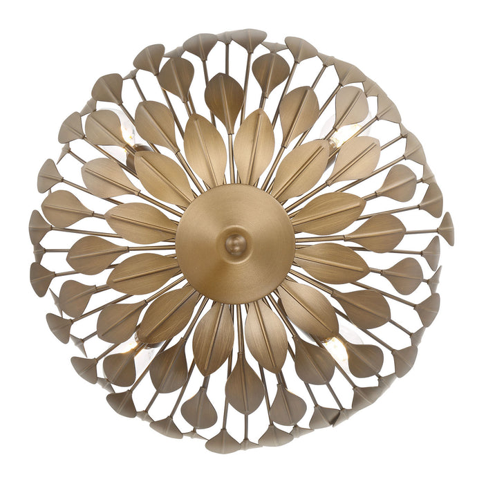 Millennium - 28304-PAB - Four Light Semi-Flush Mount - Merylmint - Painted Aged Brass