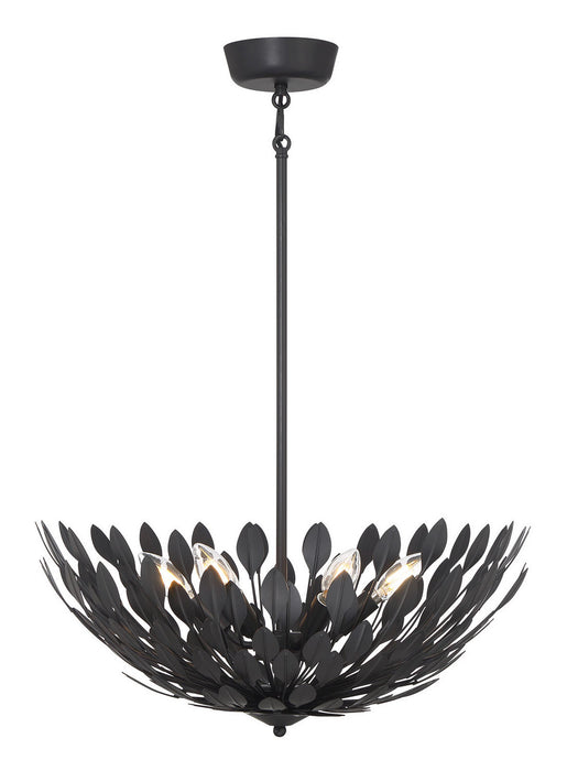 Millennium - 28306-MB - Six Light Pendant - Merylmint - Matte Black
