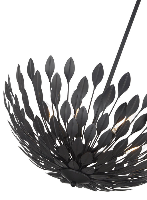 Millennium - 28306-MB - Six Light Pendant - Merylmint - Matte Black