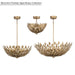 Millennium - 28306-PAB - Six Light Pendant - Merylmint - Painted Aged Brass