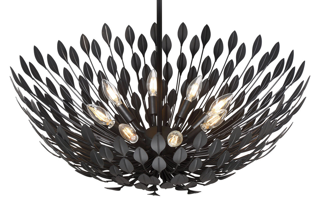 Millennium - 28308-MB - Eight Light Pendant - Merylmint - Matte Black
