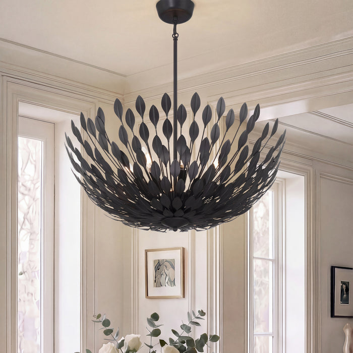 Millennium - 28308-MB - Eight Light Pendant - Merylmint - Matte Black