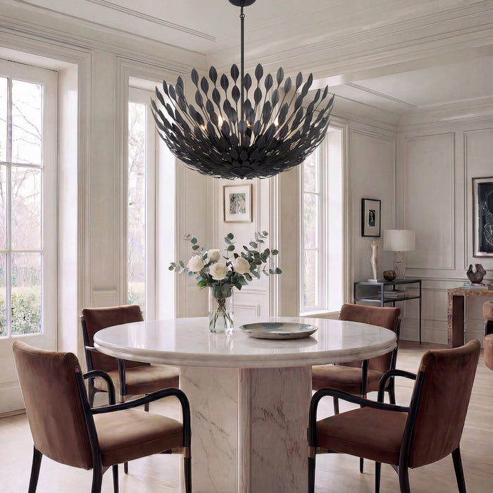Millennium - 28308-MB - Eight Light Pendant - Merylmint - Matte Black