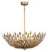 Millennium - 28308-PAB - Eight Light Pendant - Merylmint - Painted Aged Brass