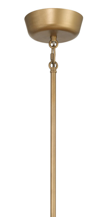 Millennium - 28308-PAB - Eight Light Pendant - Merylmint - Painted Aged Brass