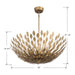 Millennium - 28308-PAB - Eight Light Pendant - Merylmint - Painted Aged Brass
