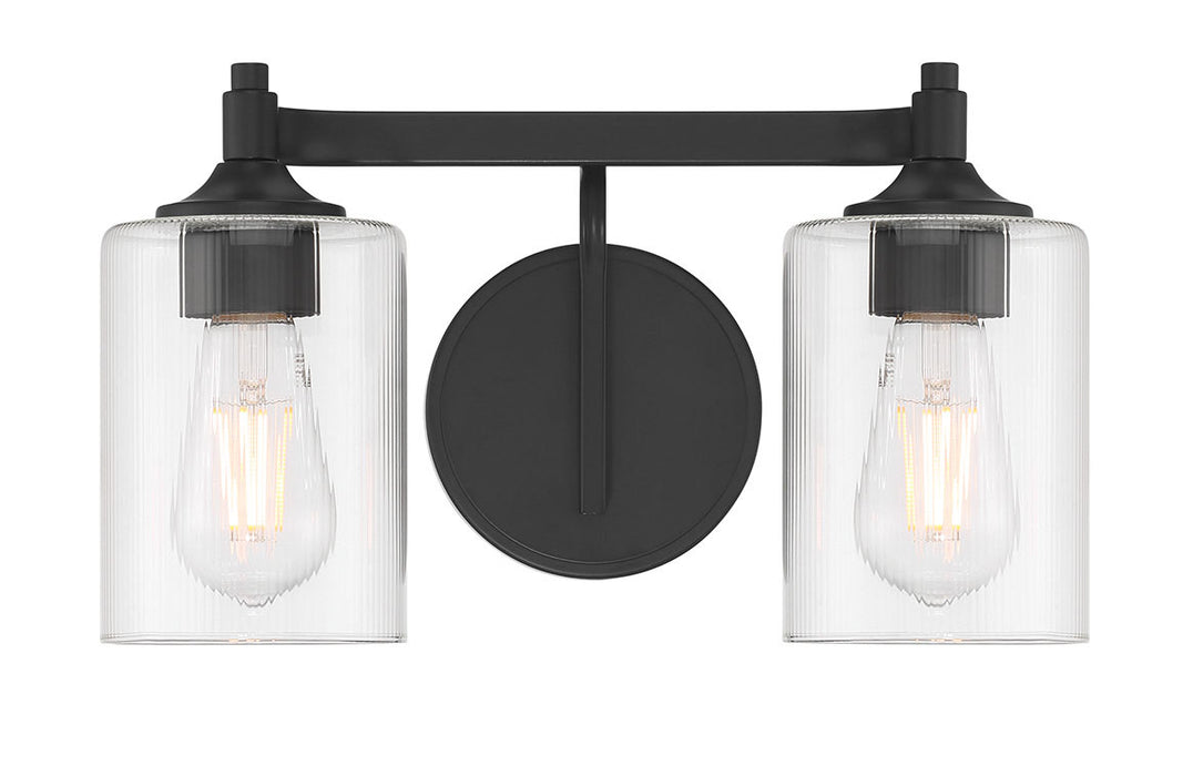 Millennium - 28702-MB - Two Light Vanity - Ryehouse - Matte Black