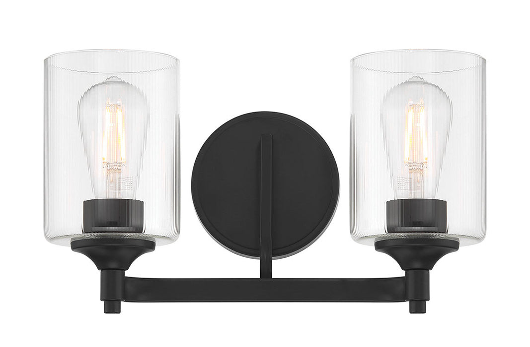 Millennium - 28702-MB - Two Light Vanity - Ryehouse - Matte Black
