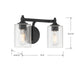 Millennium - 28702-MB - Two Light Vanity - Ryehouse - Matte Black