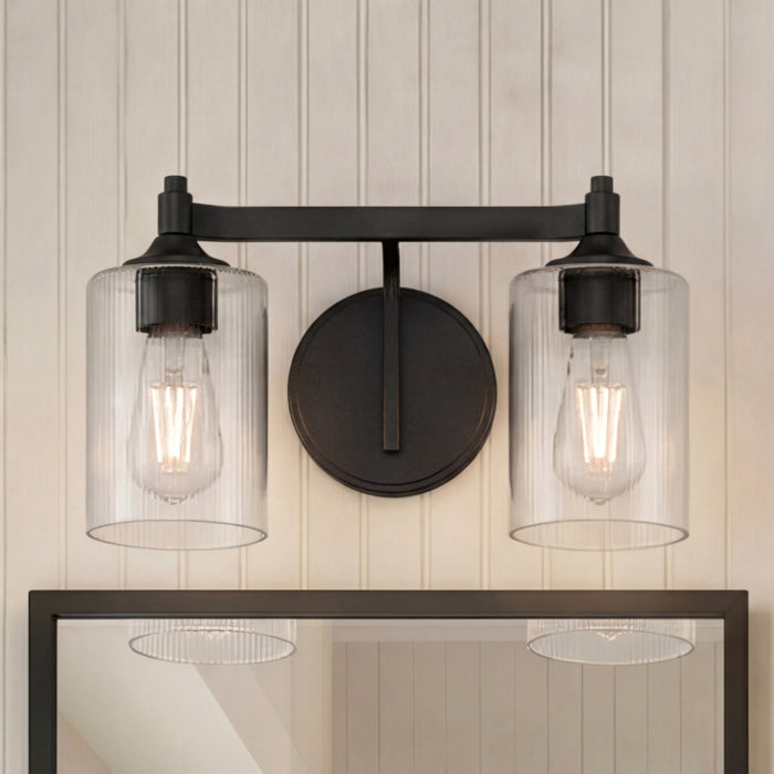 Millennium - 28702-MB - Two Light Vanity - Ryehouse - Matte Black