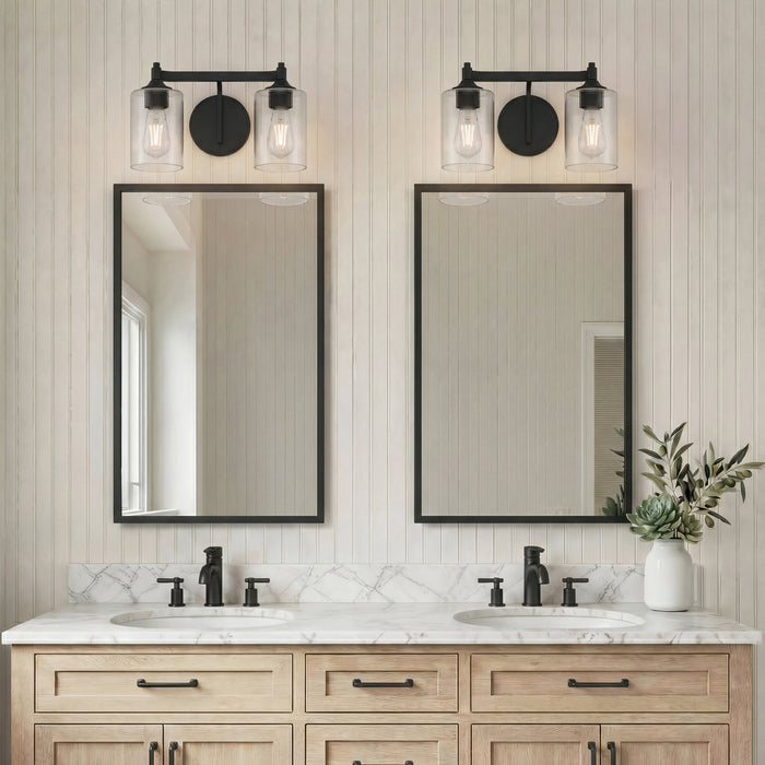 Millennium - 28702-MB - Two Light Vanity - Ryehouse - Matte Black