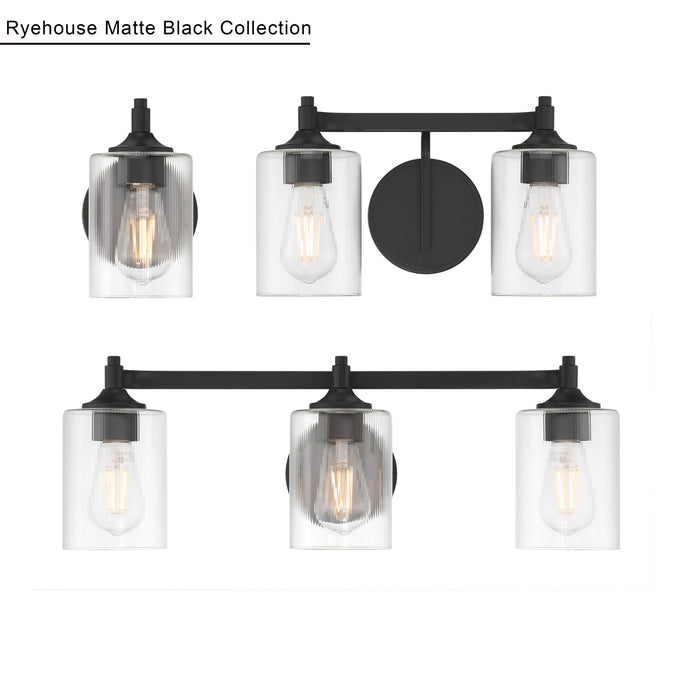 Millennium - 28702-MB - Two Light Vanity - Ryehouse - Matte Black
