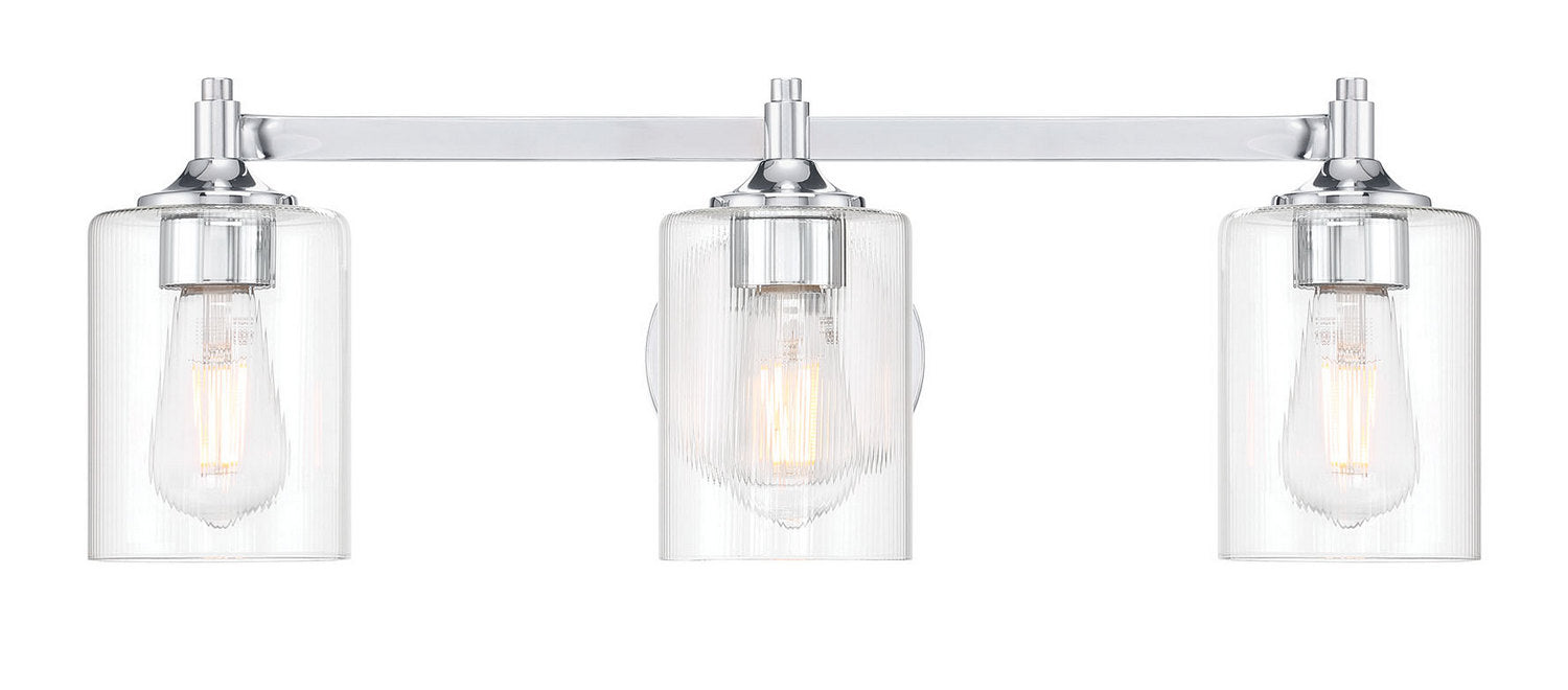 Millennium - 28703-CH - Three Light Vanity - Ryehouse - Chrome